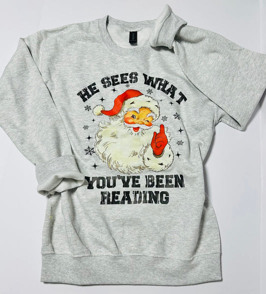 He See’s What You’ve Been Reading Tee // Crew