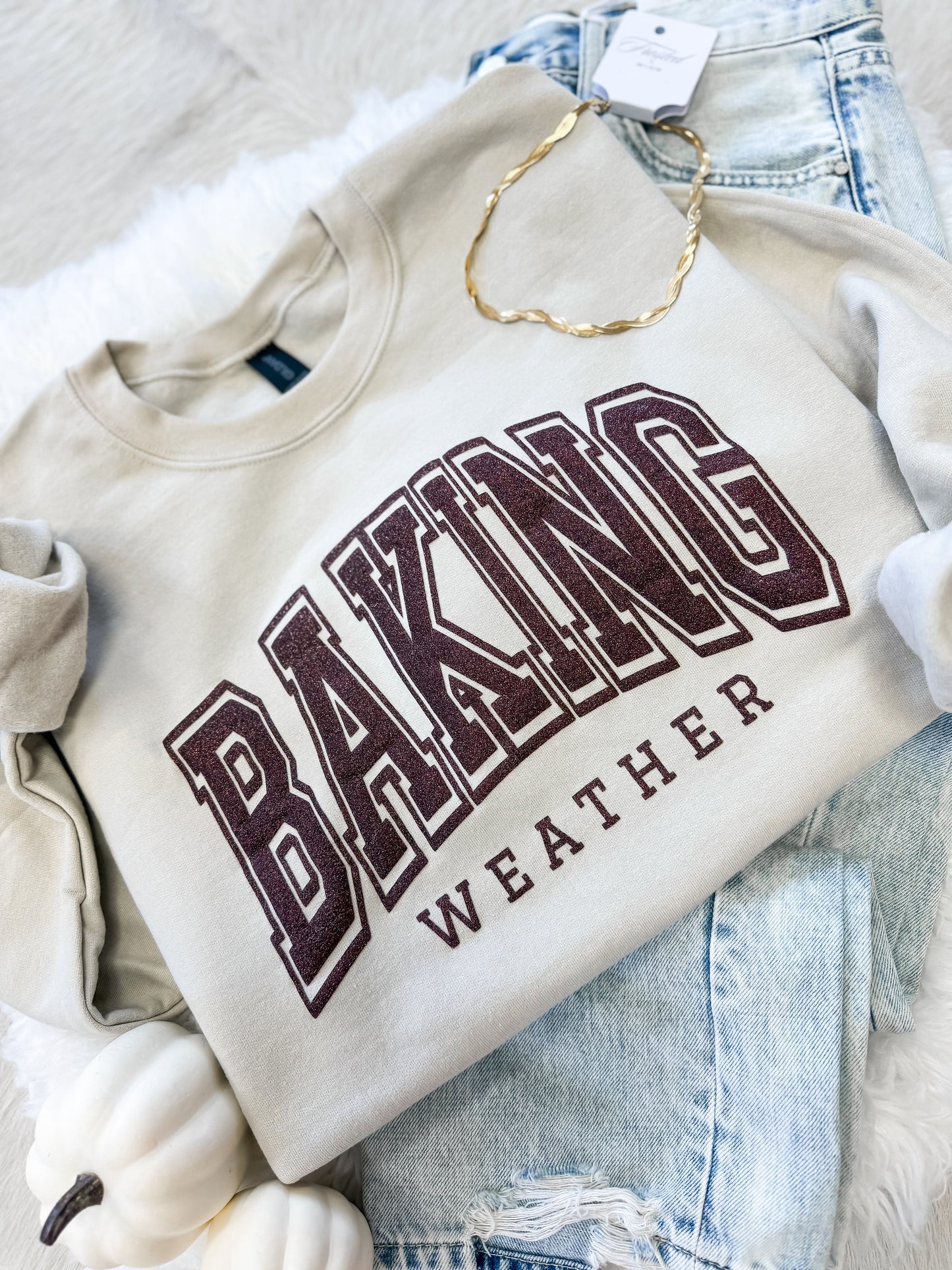 Baking Weather PUFF Print Crew RTS