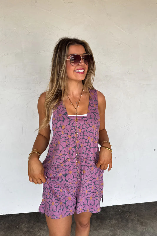 Daisy Beach Please Romper