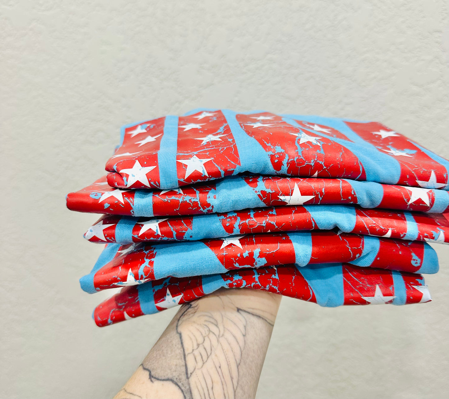Distressed USA Stars