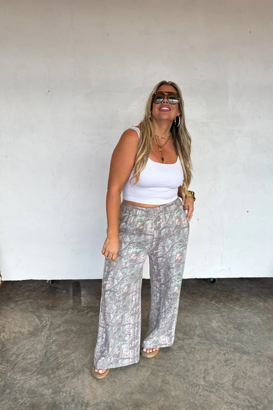Midwest Camo Wide Leg Sweat
