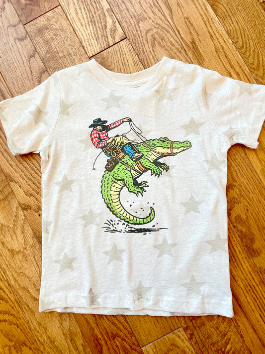 Cowboy Gator Kids Tee