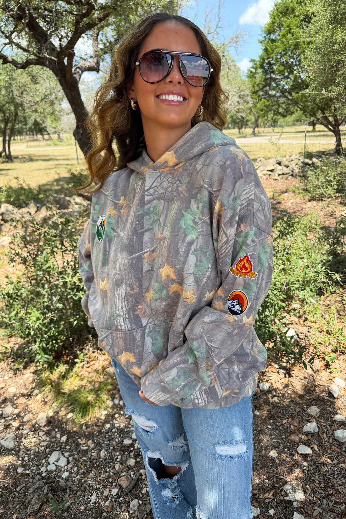 Hidden Trail Camo Hooded Pullover PREO