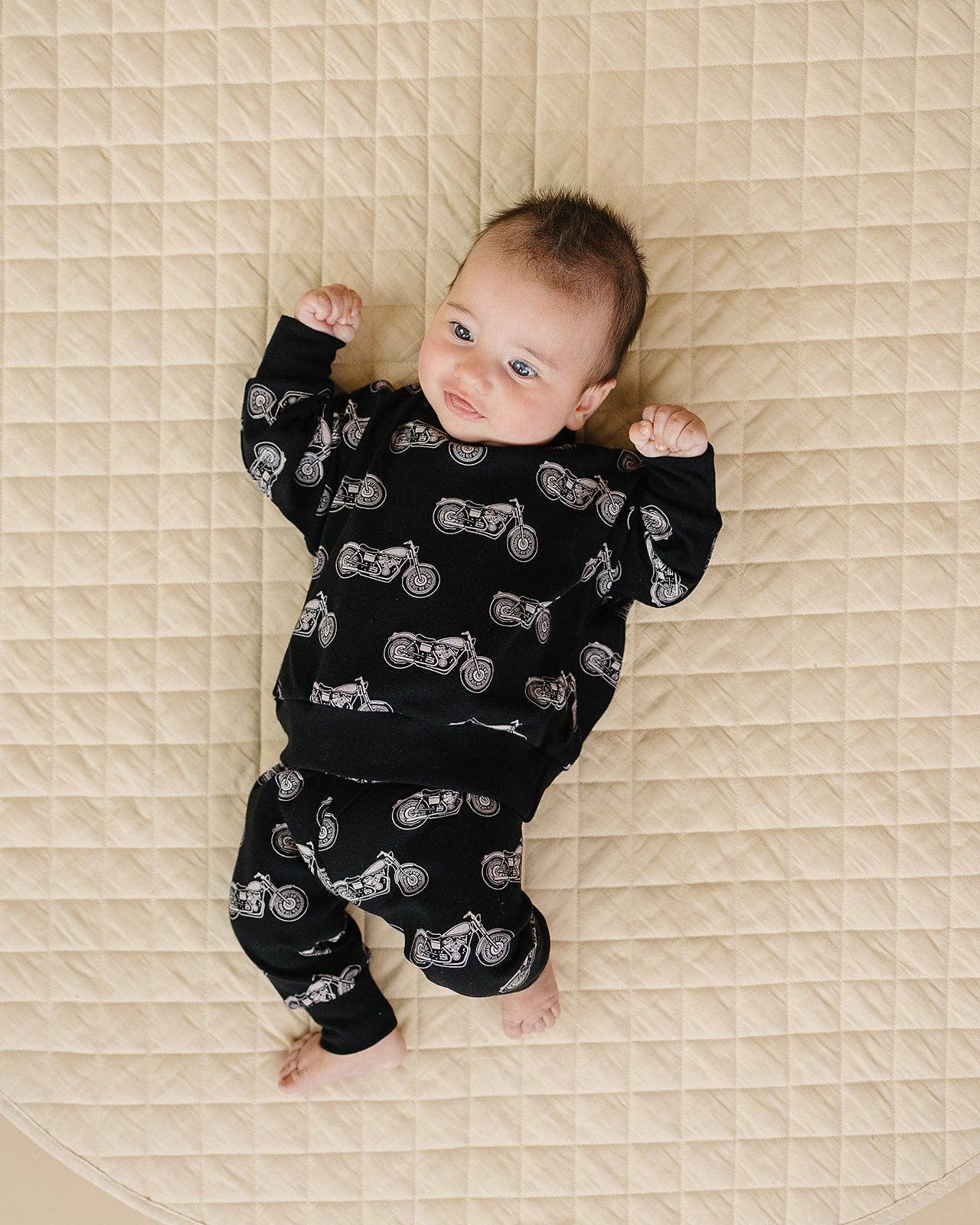 Born to Ride Black Jogger Set