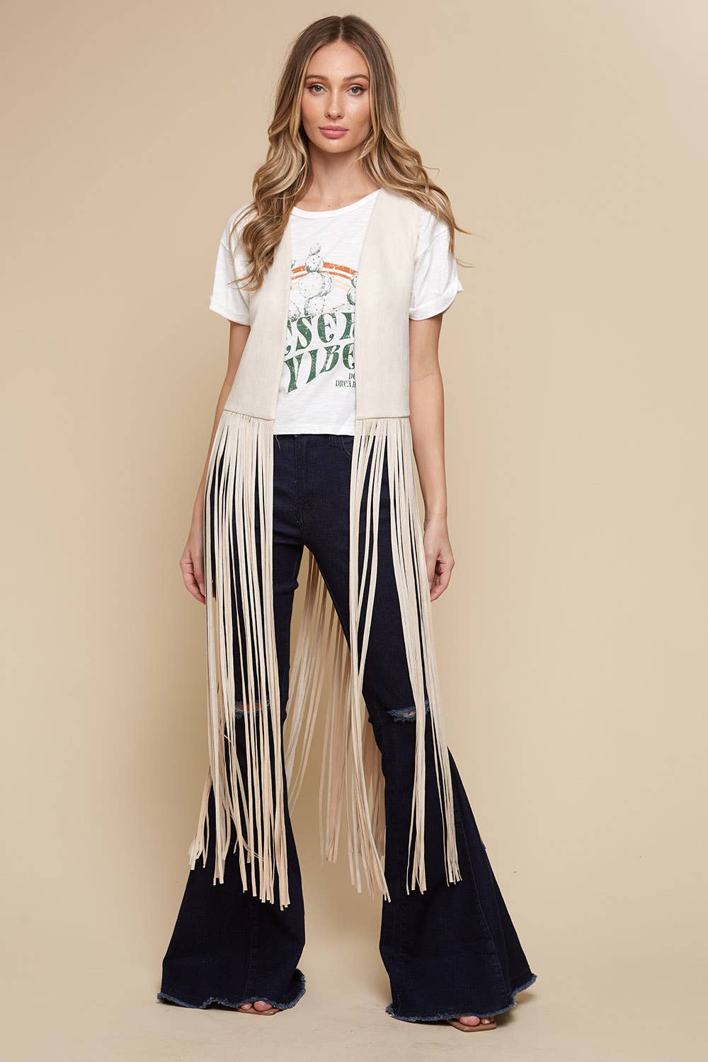 Dutton Fringe Faux Suede Vest
