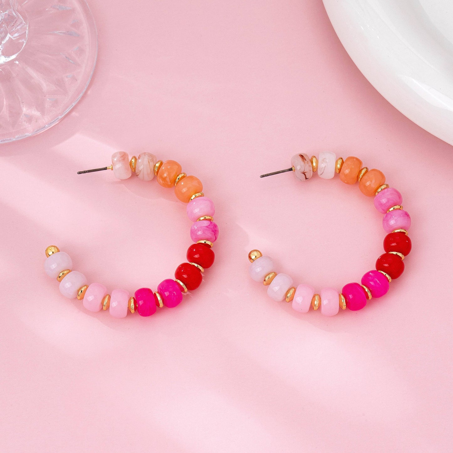 Take Me To Spain Beaded Hoops