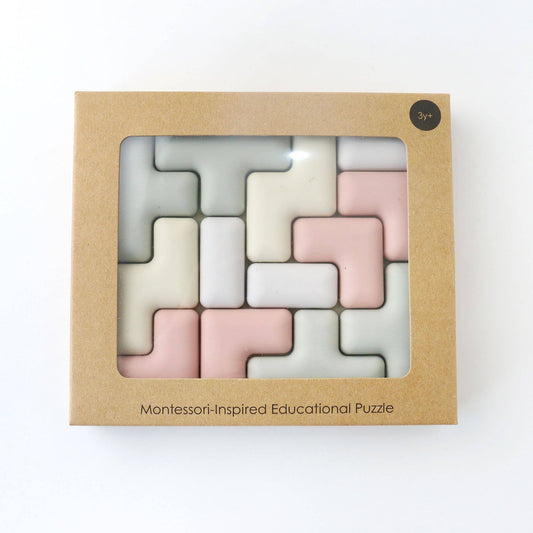 Pentomino Silicone Puzzle – Montessori Shape & Logic Toy