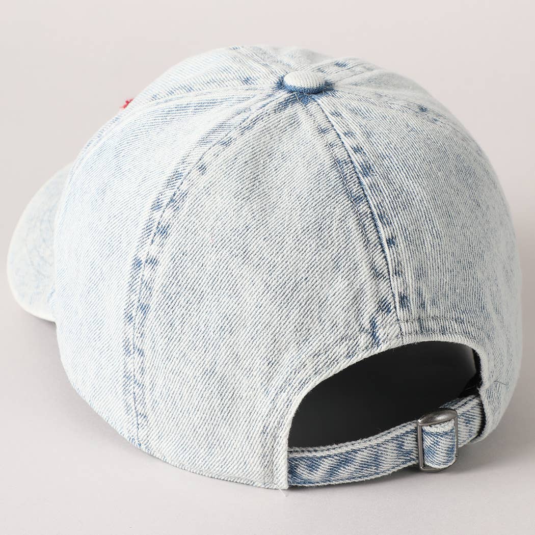 USA Letter Chenille Patch Baseball Cap Hat