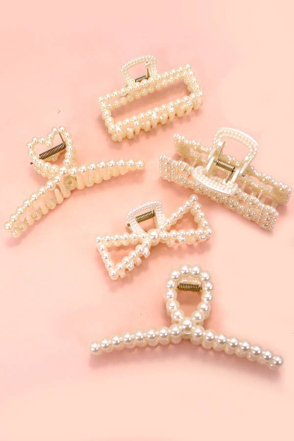 Pearly Claw Clips