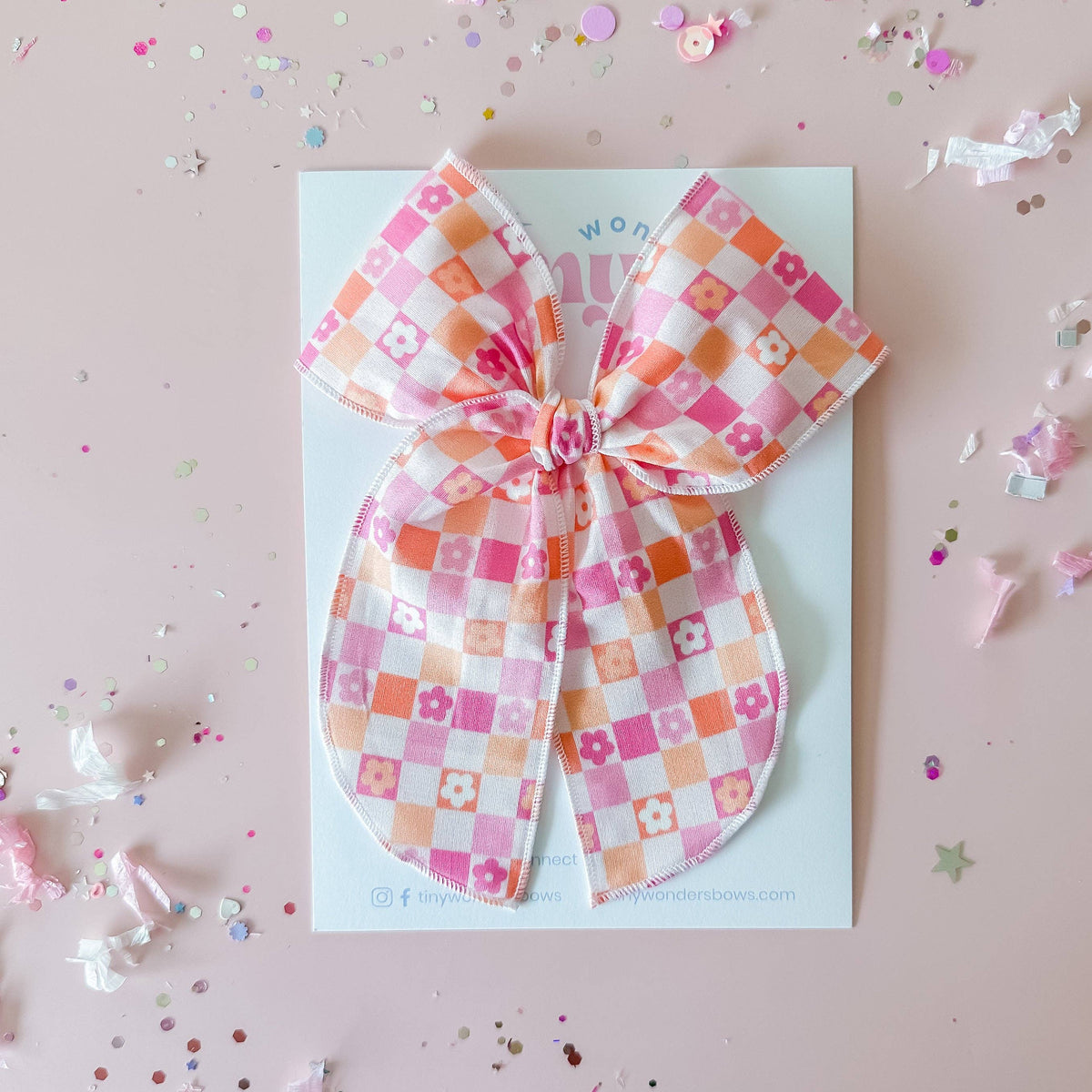Floral Checkered Piggies