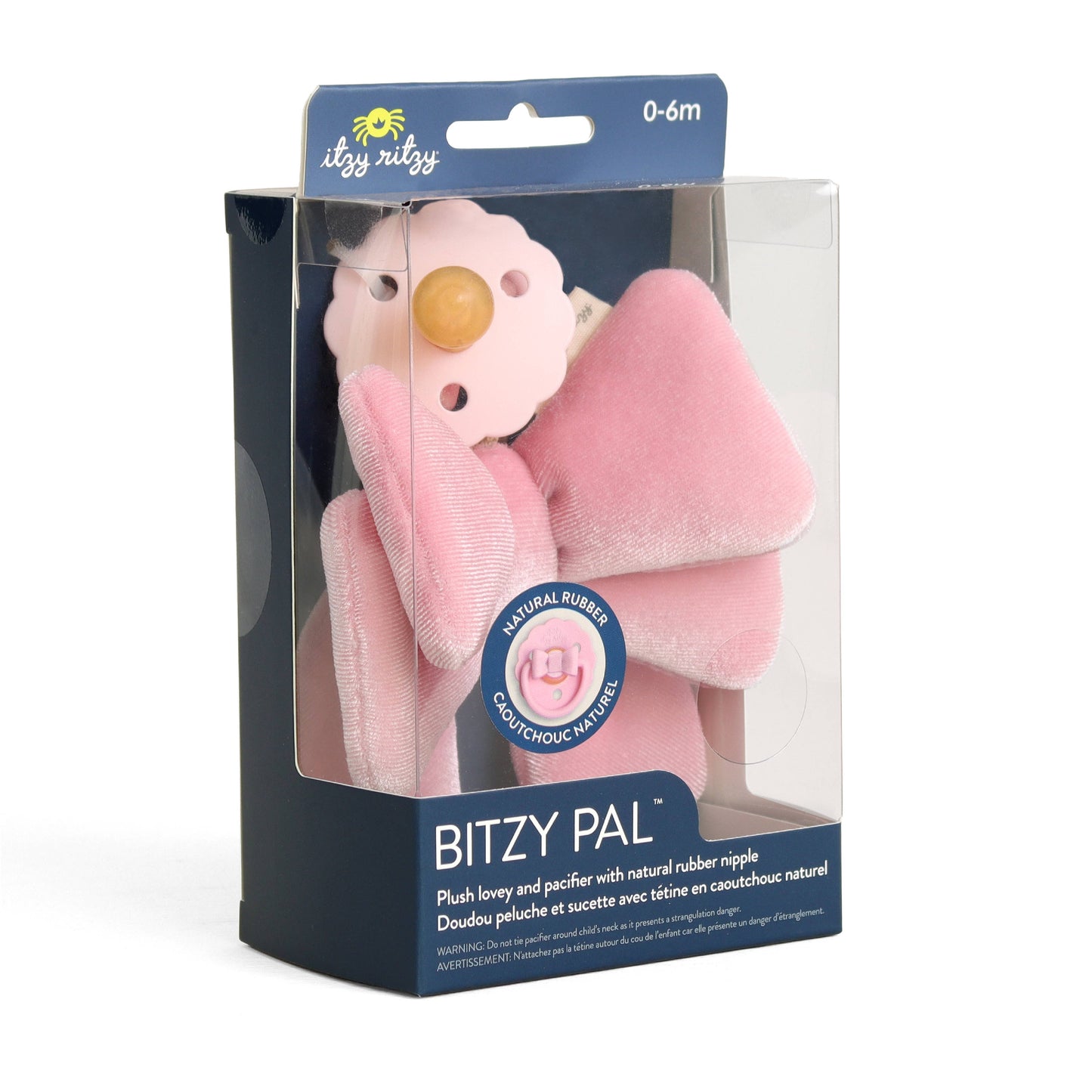 Itzy Bitzy Pal Natural Rubber Pacifier & Plush