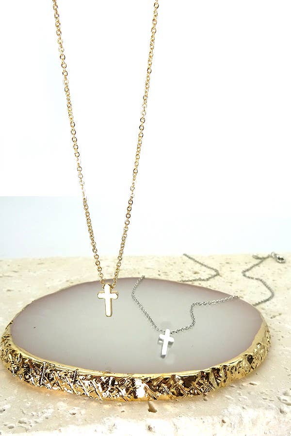 Classy Mini Cross Necklace
