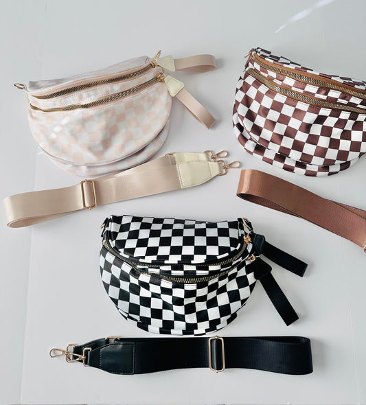 Check Mate On-The-Go Oversized Bum Bag RTS