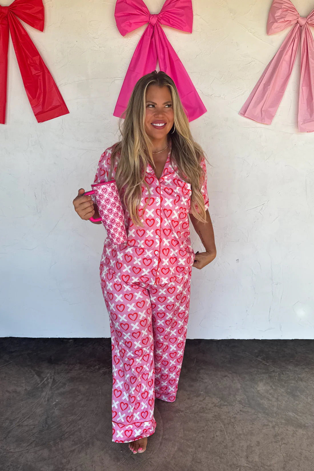 XOXO Hearts Luxe PJ Set RTS