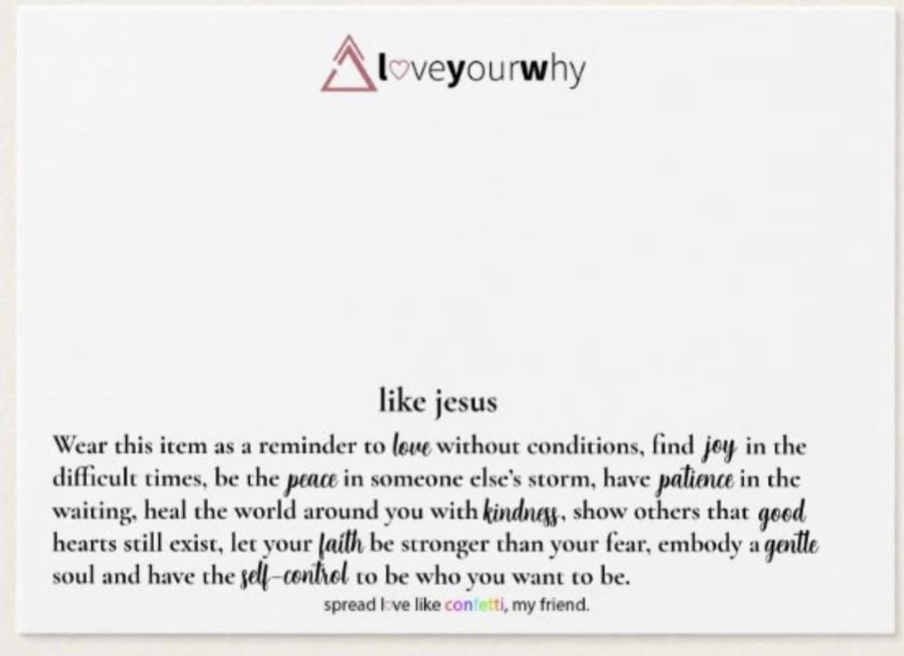 Like Jesus Bracelet Stack RTS