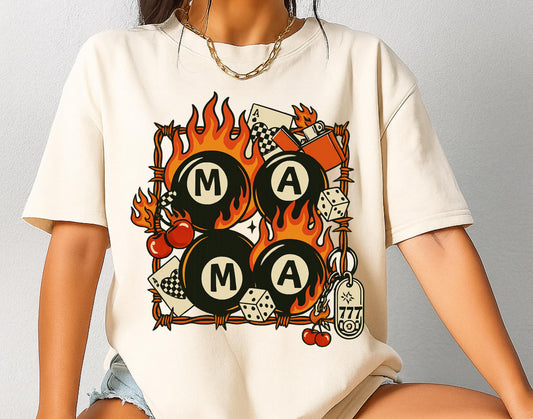 Edgy // Grungy LUCKY Mama Tee // Crew