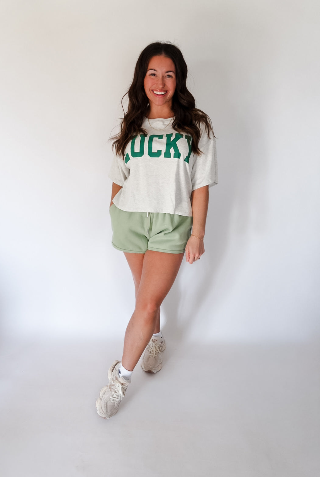 Sage Drawstring Solid Scuba Dolphin Shorts