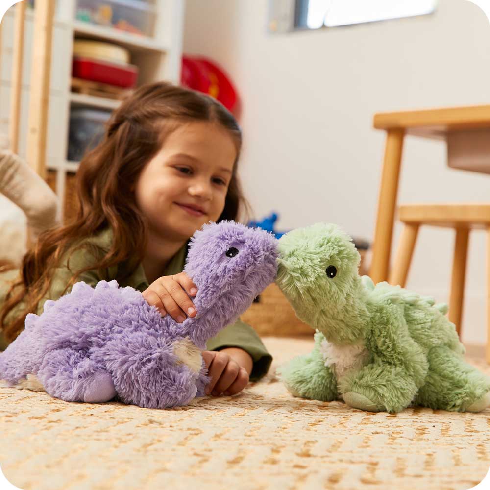 Purple Long Neck Dinosaur Warmie