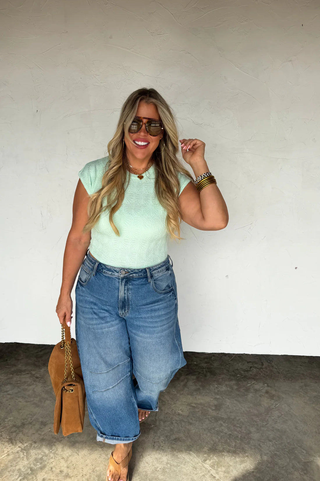 Spring Textured Layering Top PRE