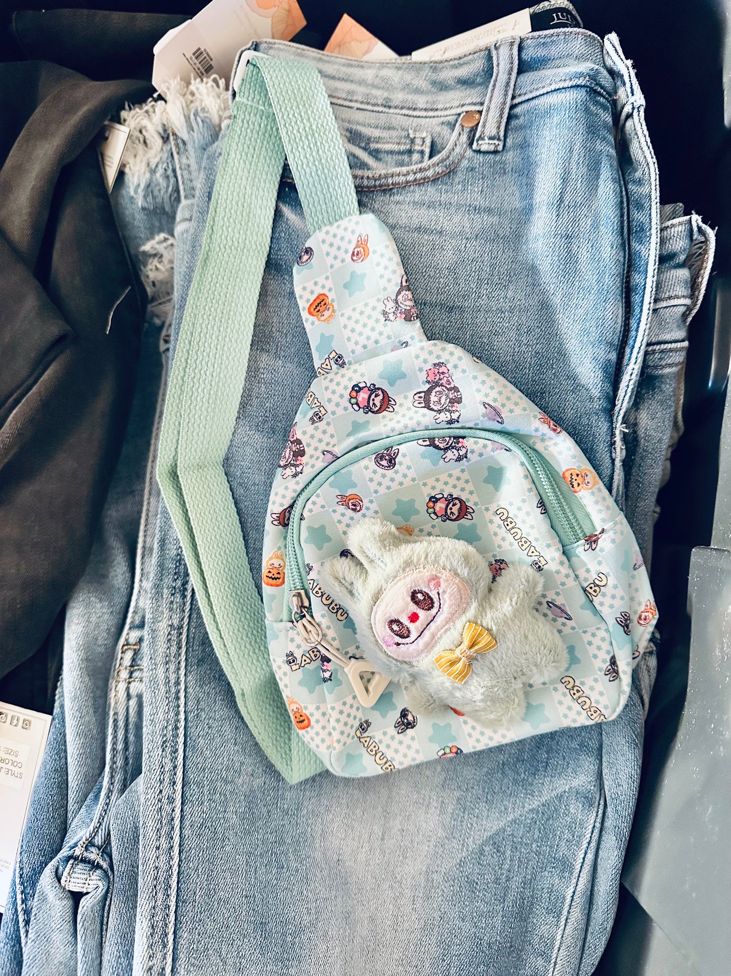 Labubu Sling Bag + Pin On Labubu RTS