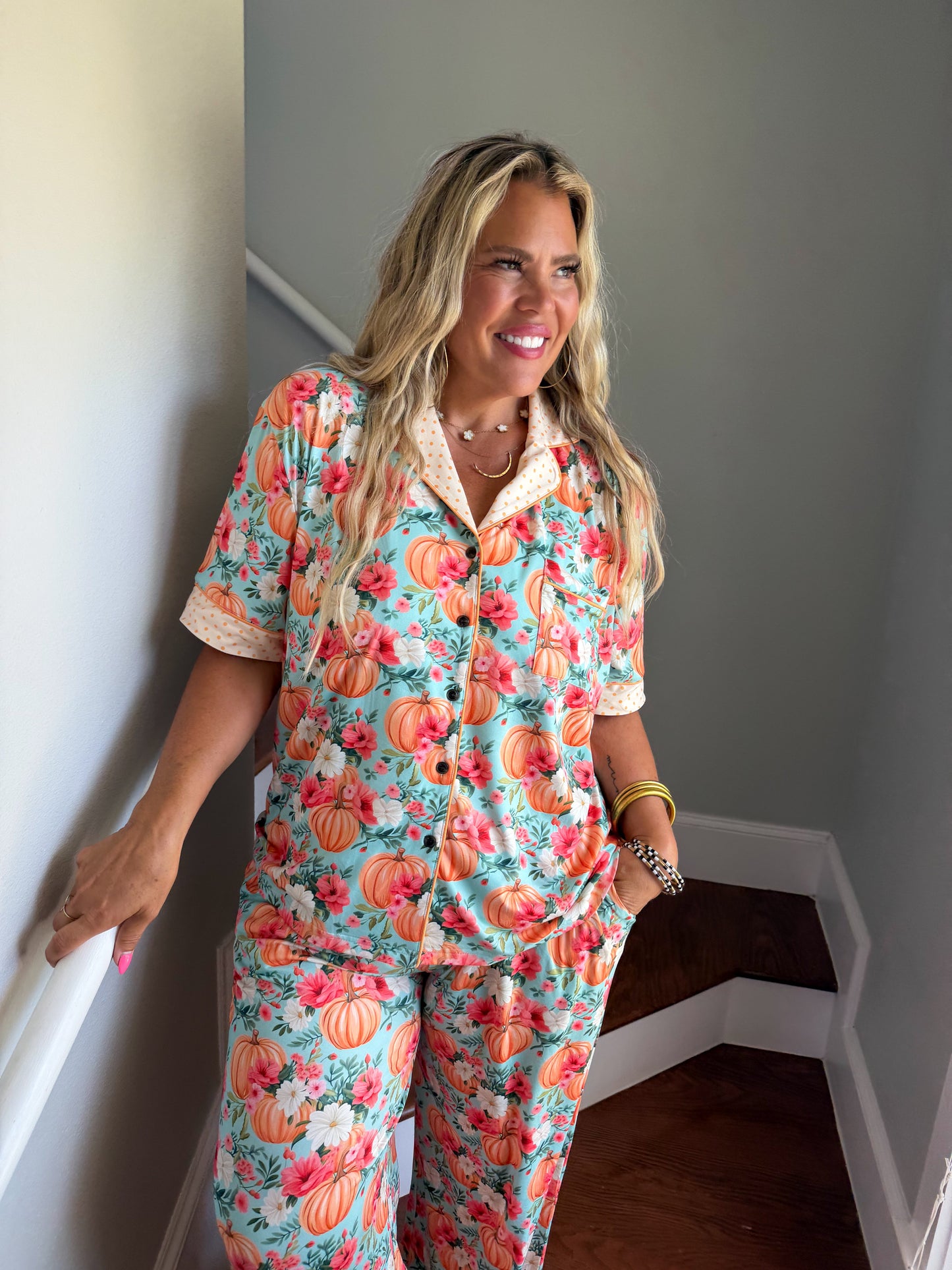 Floral Fall Harvest Luxe PJ Set PREO