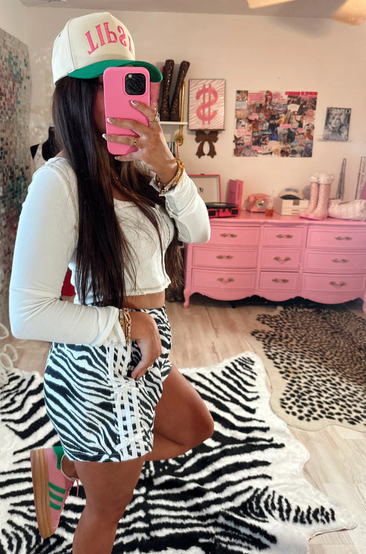 Wild Zebra Bowknot Shorts YOUTH PreO