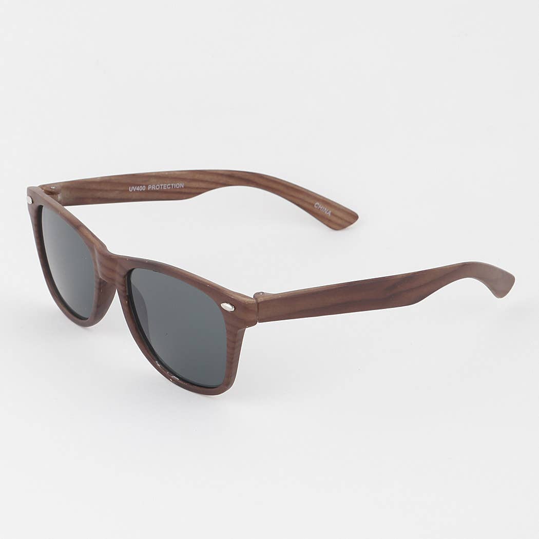 Kids Multi Wood Tinted Sunglasses