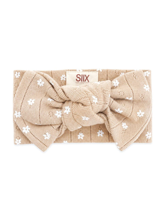 Almond Bloom Organic Pointelle Bow