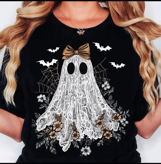 Floral Lace Ghost - Toddler/Kids Tee