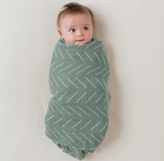Itzy Ritzy Breastfeeding Boss / Swaddle - Sage
