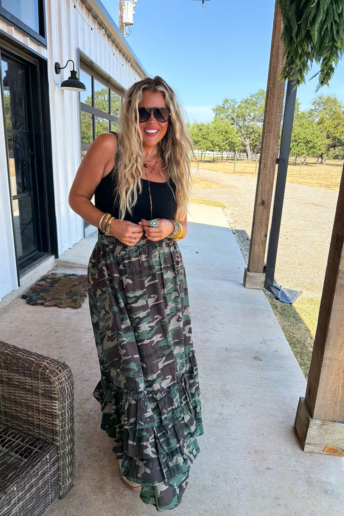 Front Porch Sweet Tea Maxi Skirt PREO