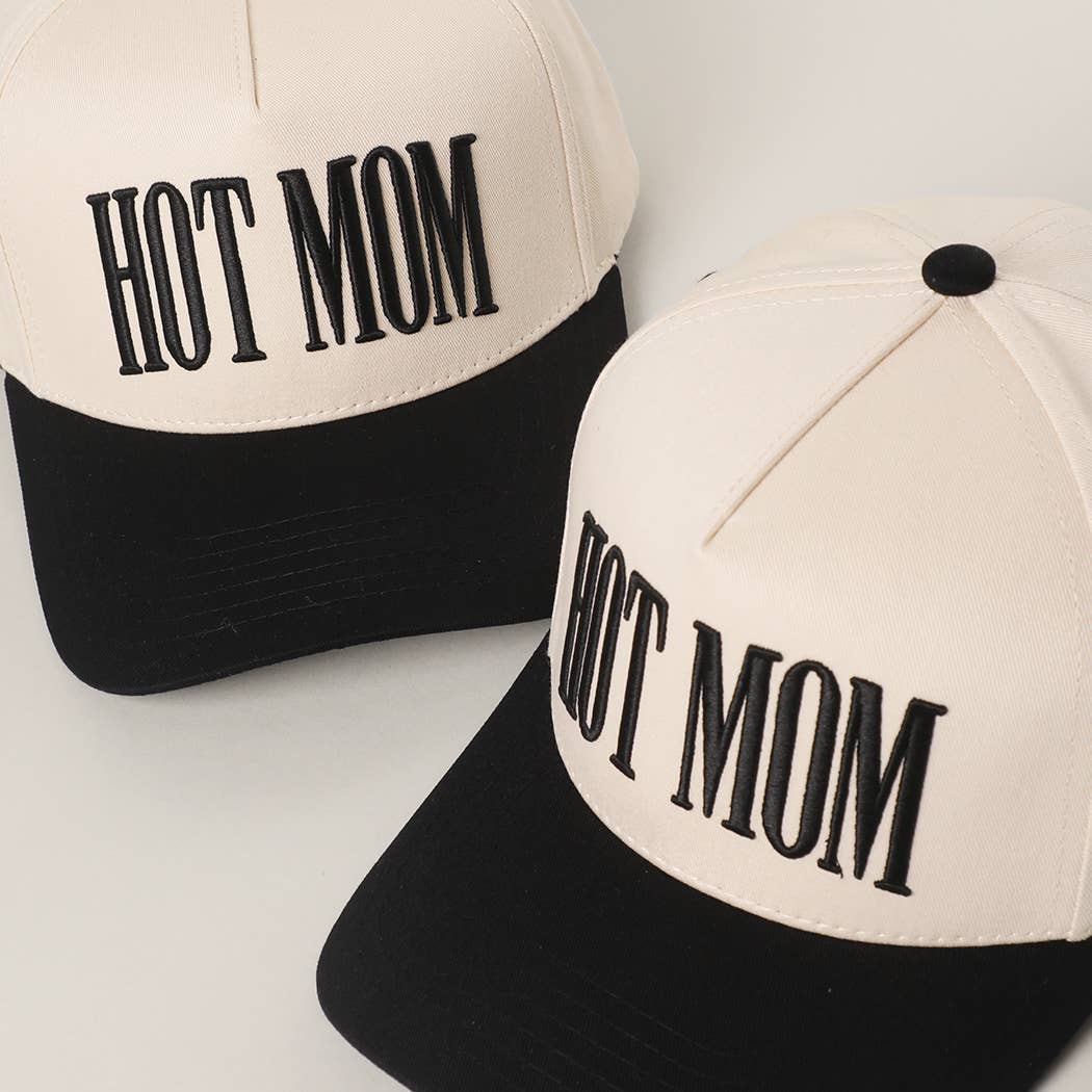 HOT MOM 3D Embroidered Trucker Hat
