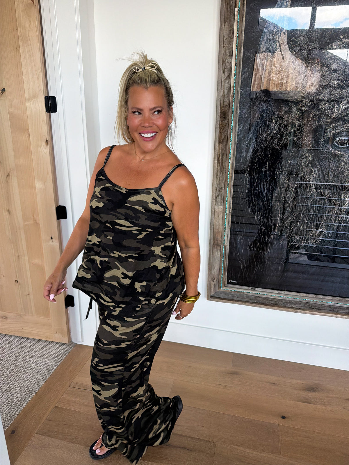 Camo Delilah Tank + Pant Set PREO