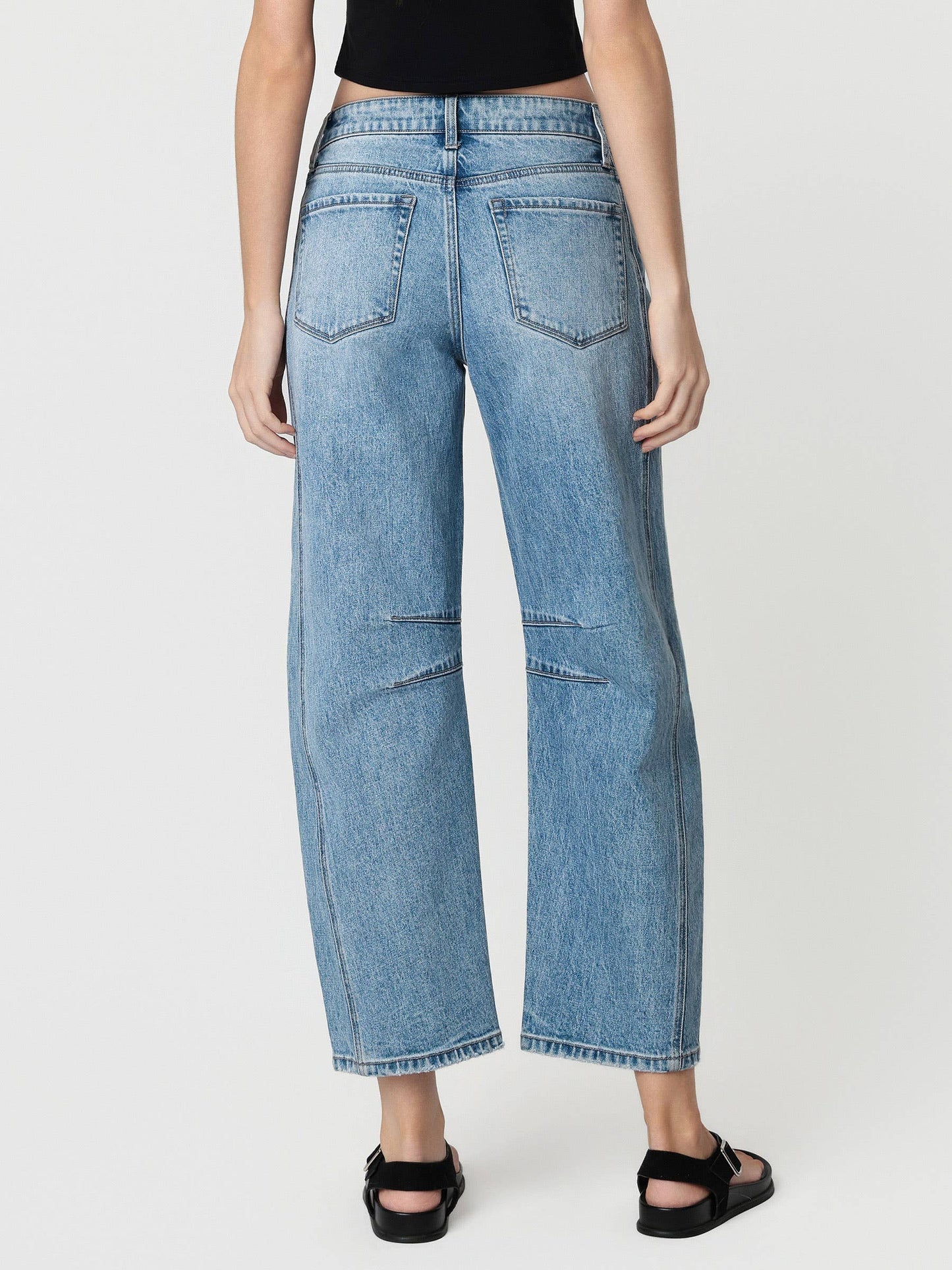 Kylie High-Rise Dart Structured Fit Barrel Denim