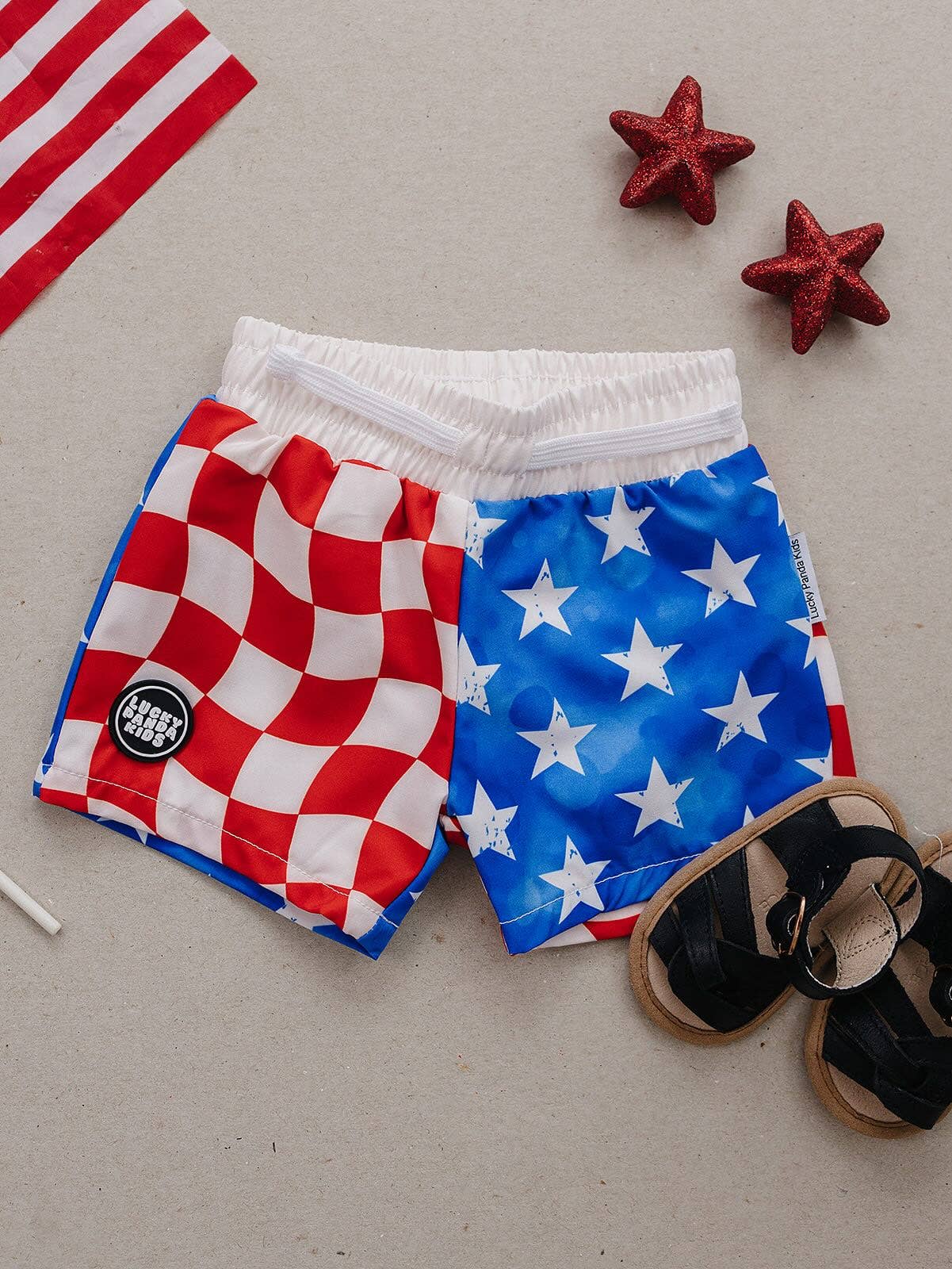 4th of July Patriotic Swim Trunks
