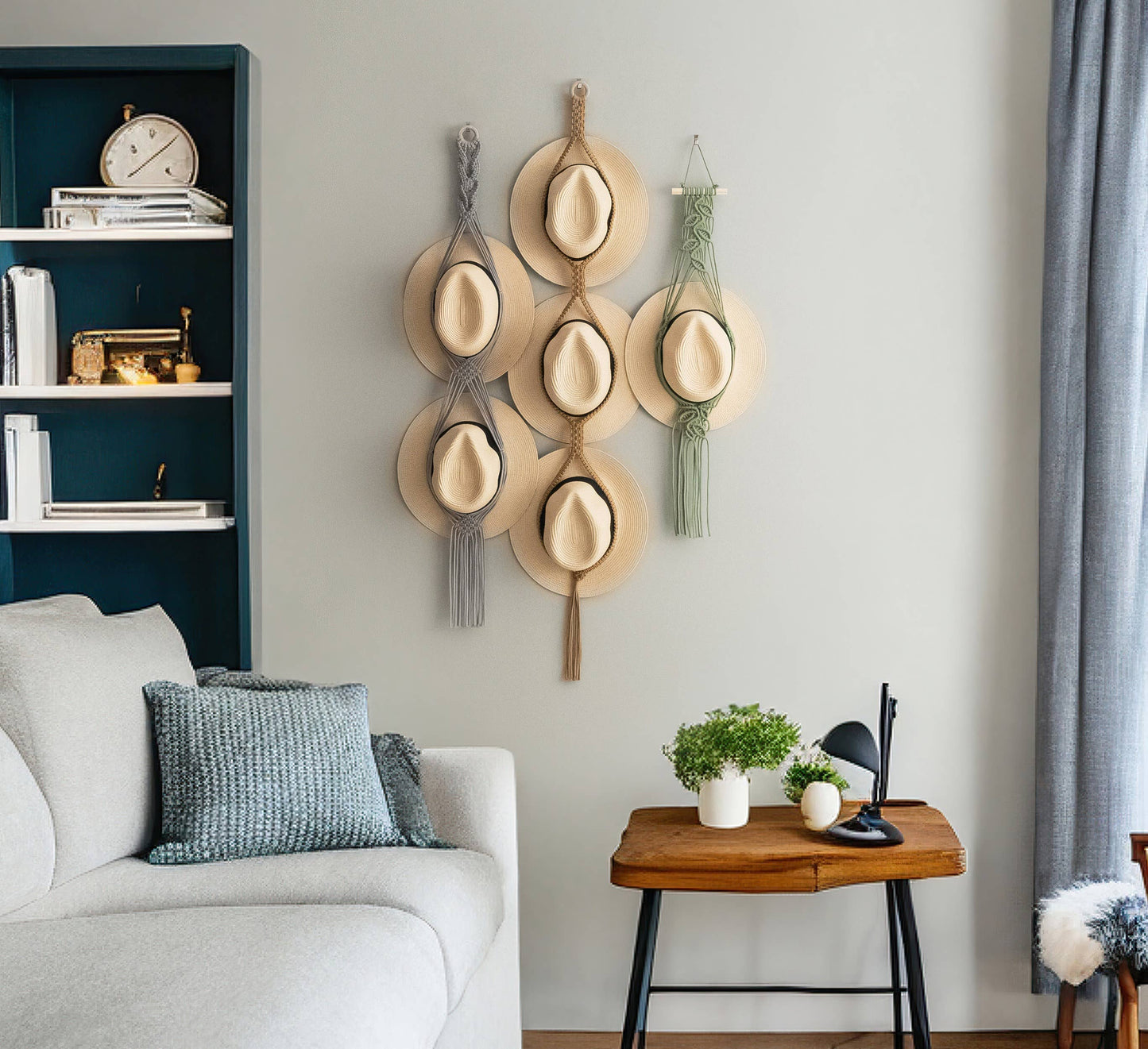 Boho Macrame Hat Hanger/Organizer