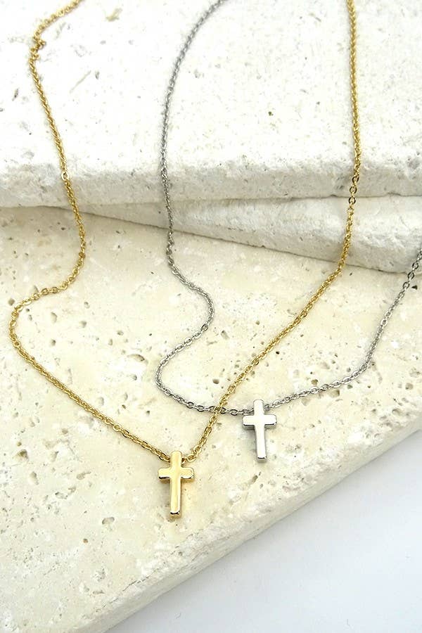 Classy Mini Cross Necklace