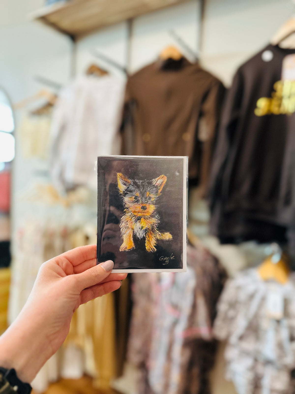 Yorkie Greeting Card