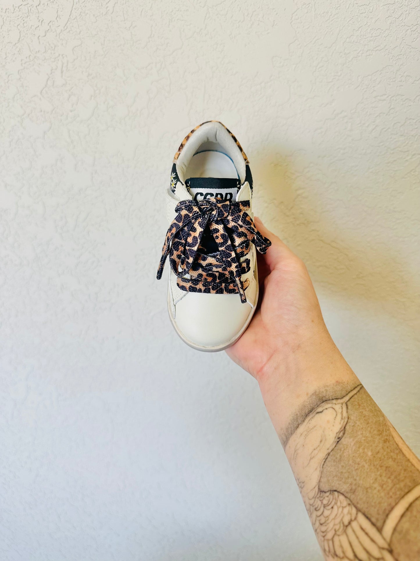 5C Sunflower & Leopard Star Shoe RTS