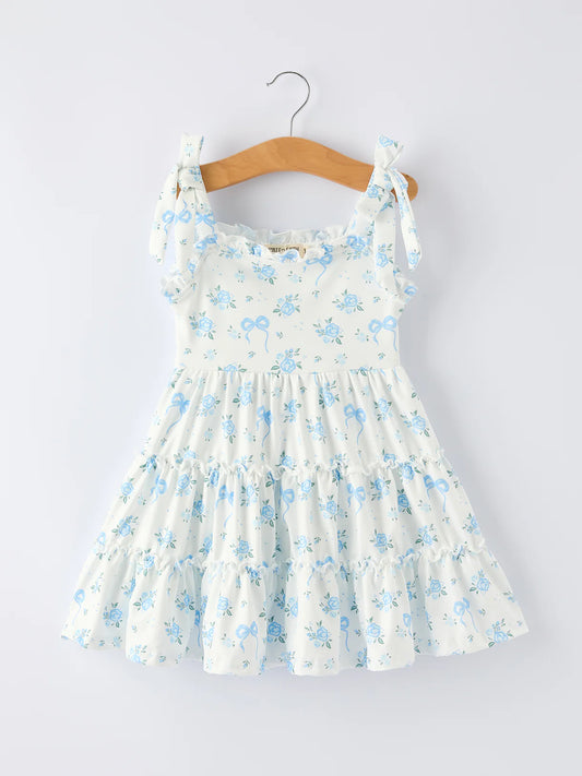 Blair Blue Floral Spring Dress
