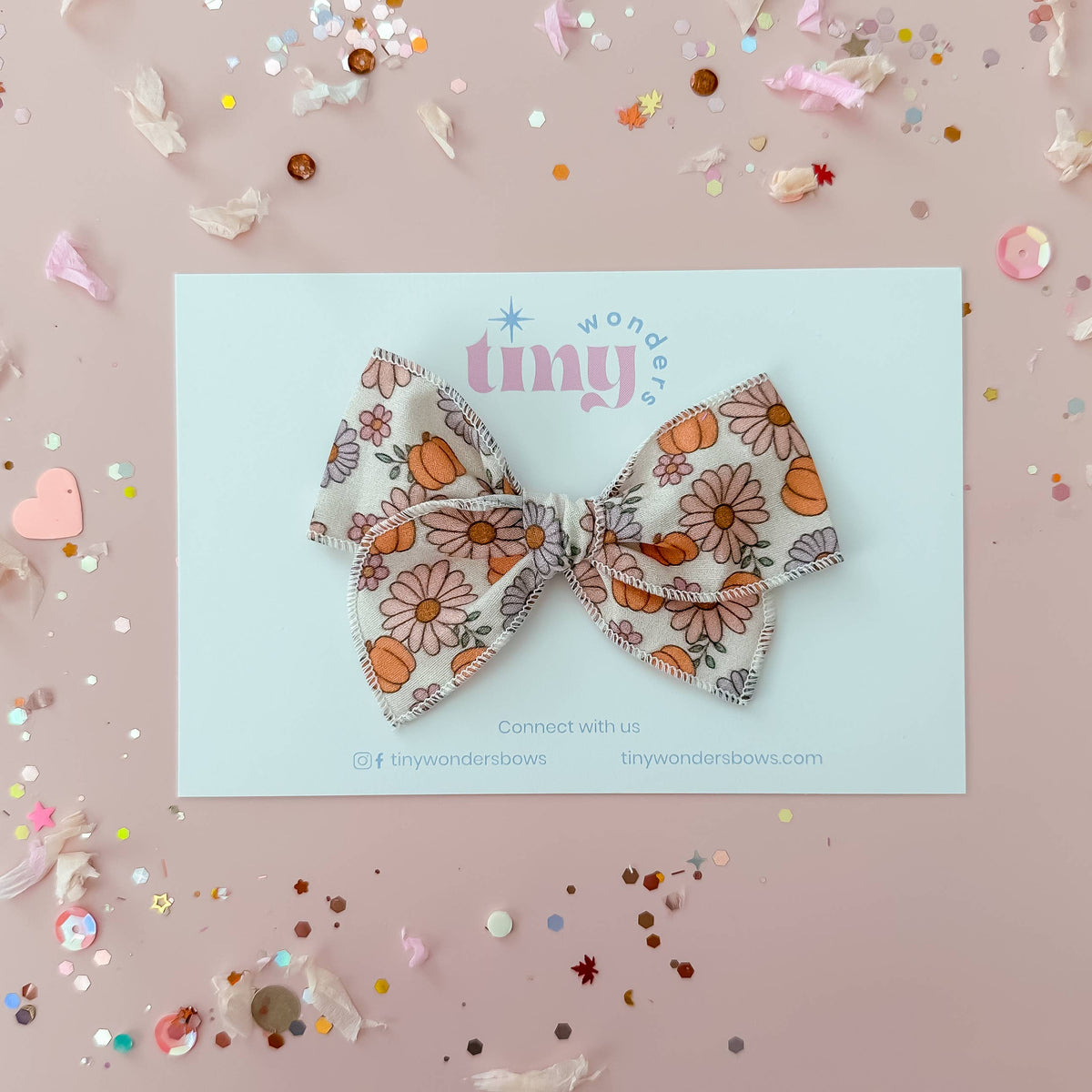 Pumpkin Floral Piggies