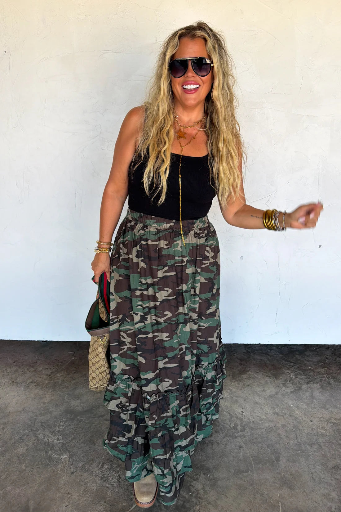 Front Porch Sweet Tea Maxi Skirt PREO