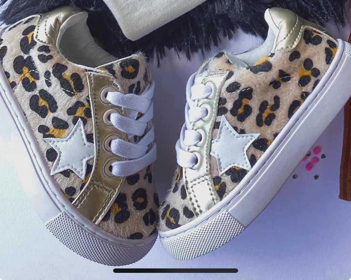 Leopard Print Star Shoe Preorder