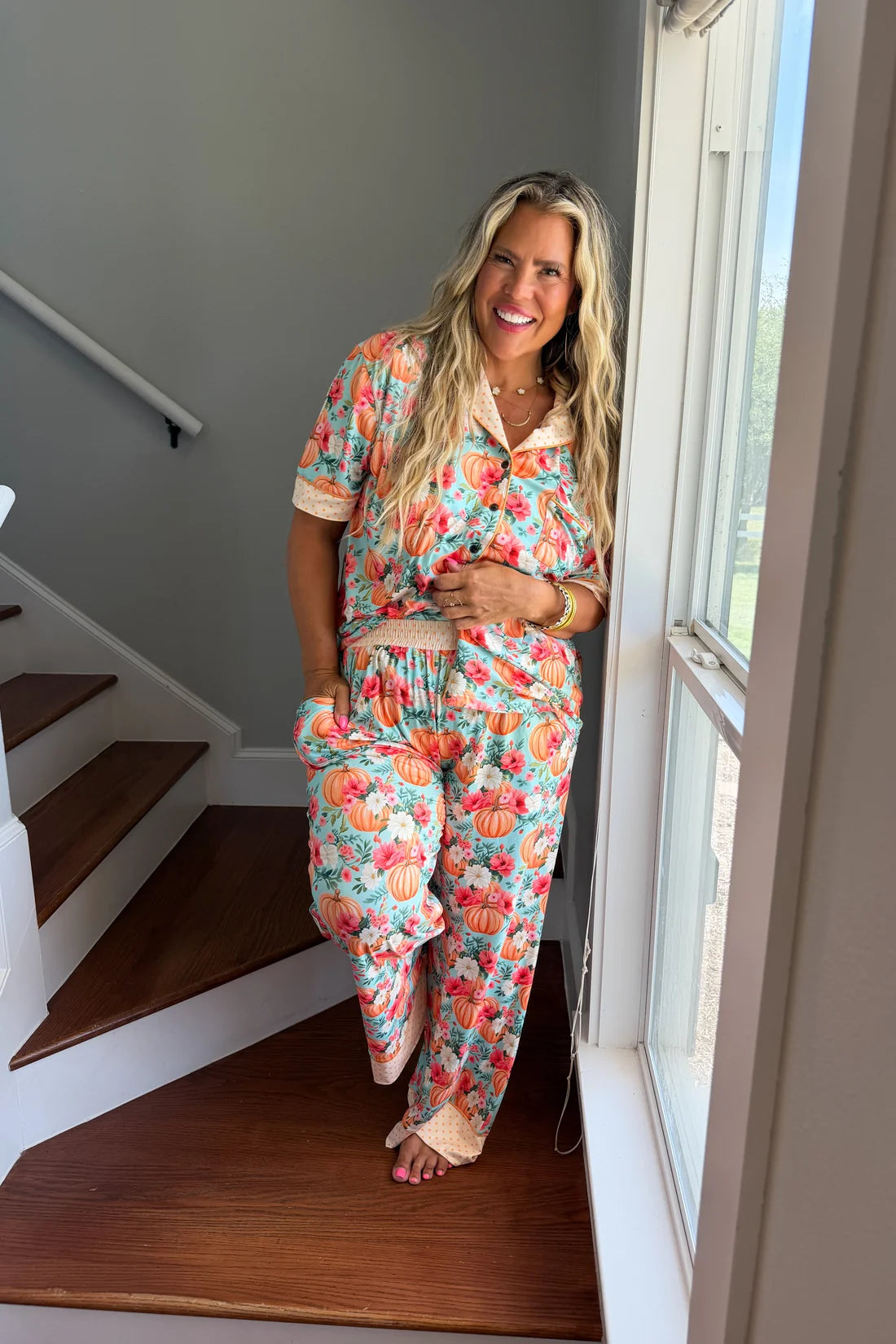 Floral Fall Harvest Luxe PJ Set PREO