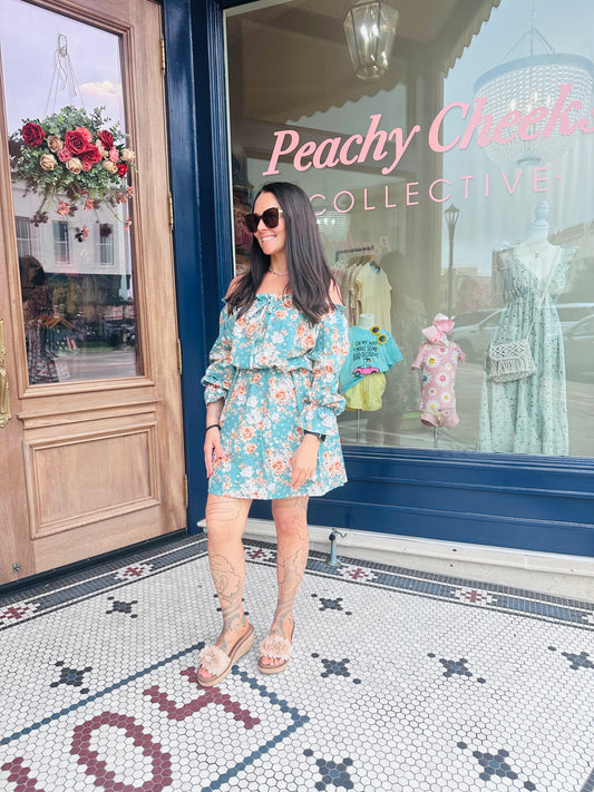 Raleigh Airport Ruffle Off The Shoulder Dress