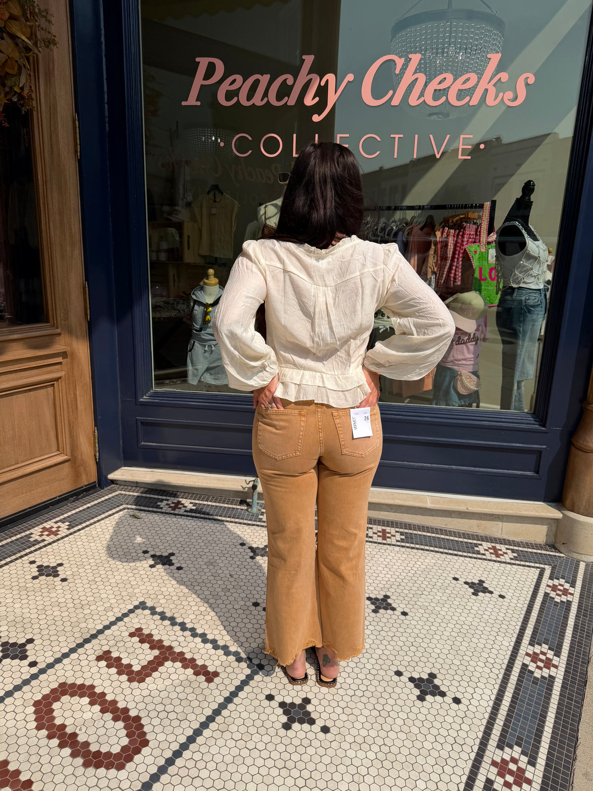 90'S Vintage Super High-Rise Crop Flares