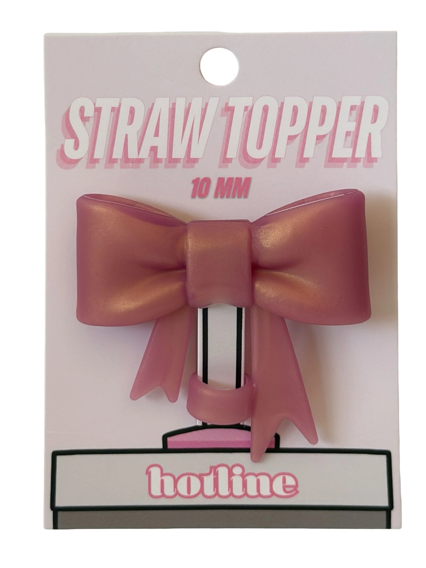 Metallic Mauve Straw Topper RTS