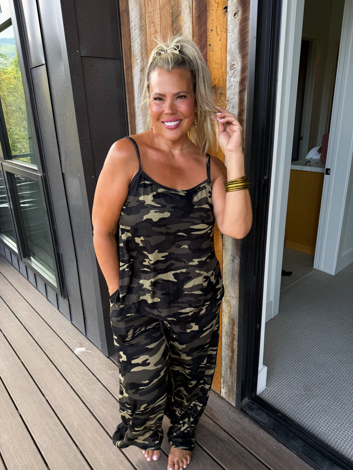 Camo Delilah Tank + Pant Set PREO