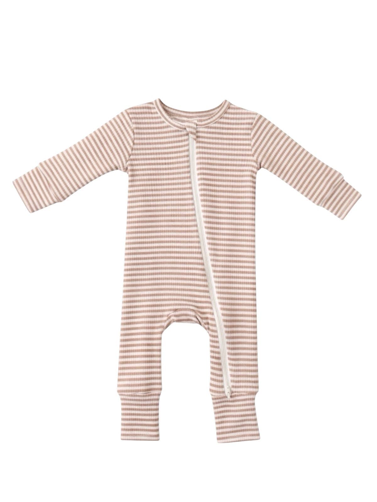 Neutral Nelly Striped 2-Way Zip Sleeper