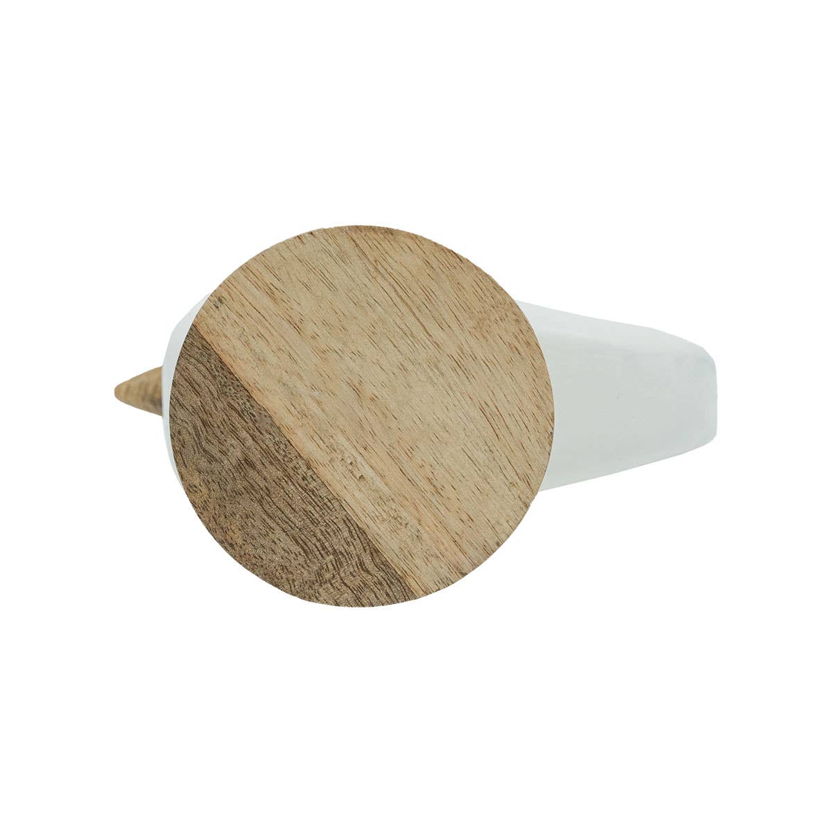Brooks White Wood Decorative Duck Figure